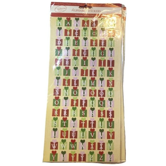 Bundle of 10 packs Alphabet Stickers Scrapbook Crafting Christmas Valentines NEW - Picture 2 of 6
